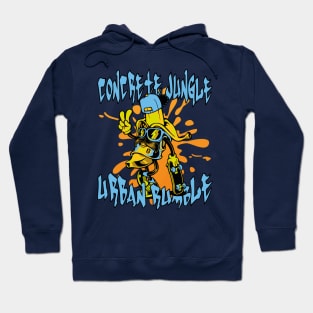 Concrete Jungle, Urban Rumble: Shredding the City with Style Hoodie